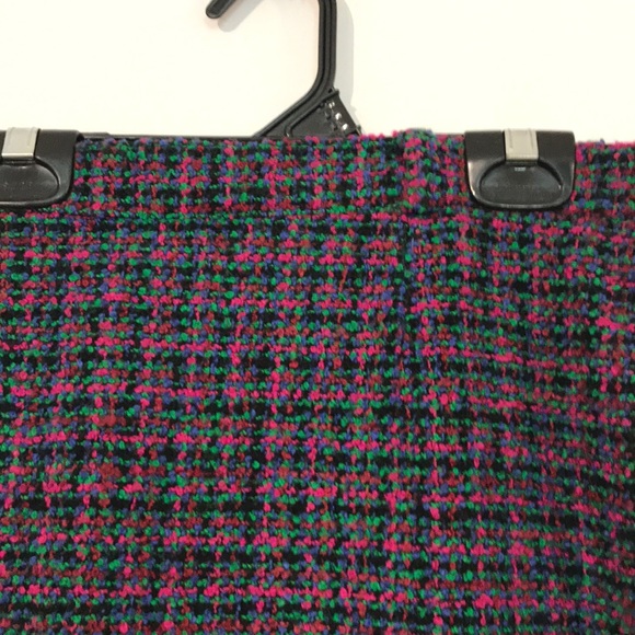 ๐Last Call Before Donation๐ Vintage colourful tweed wool blend mini skirt - Picture 3 of 11
